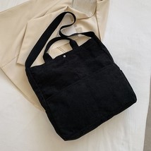 Shoulder Women&#39;s Bag Corduroy Tote Designer Shopper Handbags For Women Large Cap - £28.99 GBP