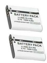 2 LI-50B Batteries for Olympus TG-805 TG-610 TG-810 SP-800UZ SP-810UZ SZ-10 SZ20 - £16.54 GBP