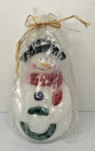 Vintage K&#39;s Collection Winter Snowman Candle New in Packaging 5&quot; SKU H532 - £23.16 GBP