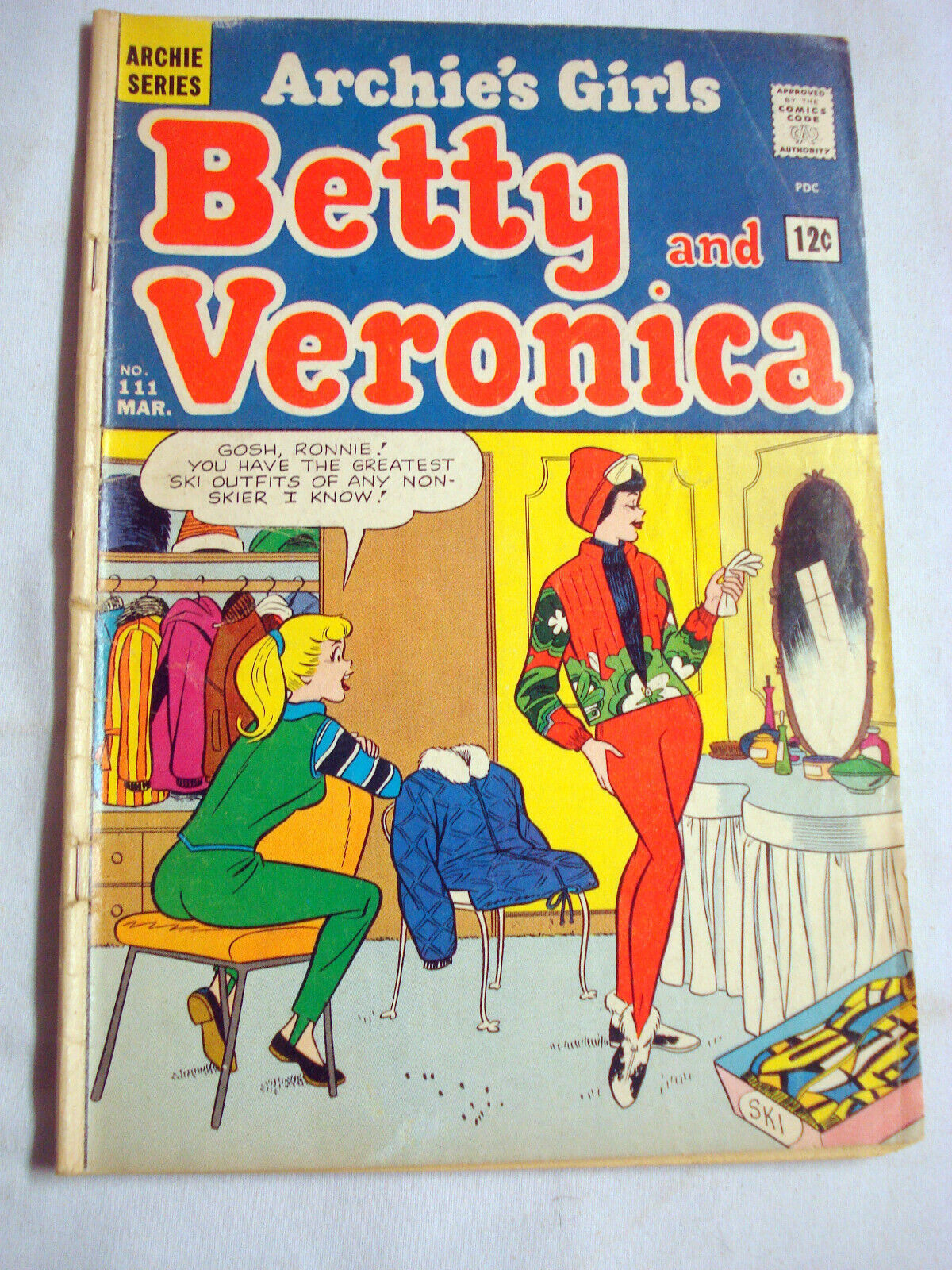 Archie's Girls Betty and Veronica #111 1965 Good Beatles Poster Ad, Pin-Up - £7.96 GBP