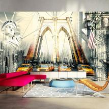 Tiptophomedecor Peel and Stick XXL Wallpaper Wall Mural - New York Collage - Rem - £107.90 GBP