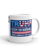 Trump 2024 Make Liberals Cry Again White Glossy Coffee Mug - $14.84+