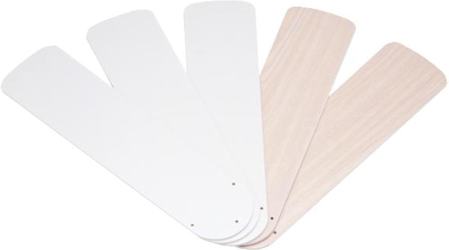42-Inch White/Bleached Oak Replacement Fan Blades, Five-Pack By Westinghouse - $47.94