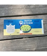 Vintage Dutch Kitchen Soup Can Label Unused 11/1965 Mixed Size Green But... - $5.90