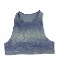 Zella blue iridescent bikini top size 14 - $16.40