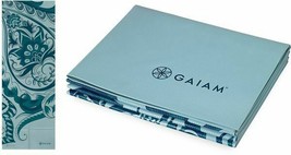Gaiam Foldable Yoga Mat Super Compact Ultra Lightweight Icy Paisley BRAN... - $35.49
