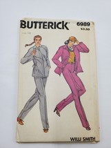 Butterick 6989 Sewing Pattern Misses Ladies Jacket and Pants Cut Vintage... - $7.88