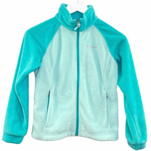 Columbia Girls Fleece Jacket Size Youth M Full Zip Zipper Pockets Outerwear  - £15.52 GBP