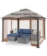 Tanxianzhe 10-By-10-Foot Mosquito Netting Replacement Gazebo With 4-Pane... - $117.90 CAD