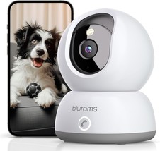 Blurams Indoor Security Camera 2K, Home Security Camera For, 2.4Ghz Wi-Fi - £30.57 GBP