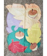 Vintage Autumn Leaves Fall Acorns 1999 NCE Garden Flag Fall Embroidered ... - $20.29 CAD