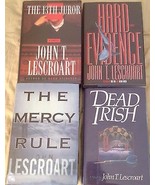 Book Lot by John T. Lescroart (ALL SIGNED) 4 BOOKS: DEAD IRISH, HARD EVI... - $272.25
