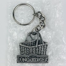 Longaberger Basket Keychain Ring Fine Pewter Danforth Vermont USA NEW Ve... - $33.85