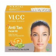 VLCC Anti Tan Single Facial Kit Fades Tan &amp; Softens Sun Exposed Skin, 60gm - £9.31 GBP