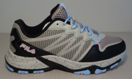 Fila Size 8 M QUADRIX Silver / Coral / Blue Trail Sneakers New Women&#39;s S... - £92.01 GBP