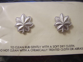 Ltcol Rank Officer Insignia Usaf New In Pack 1983 Miniature Size Pair Silver - £4.11 GBP