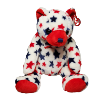 TY 2003 "Red" the Patriotic Bear Beanie Buddies Collection - Mint with Tags - $7.66