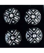 Magnetic Horse Show Number Pins Star Crossed Black &amp; Rhinestones Set of ... - $24.99