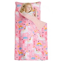 Toddler Nap Mat With Kids Weighted Blanket 3Lbs And Pillow, 50 X 20 Inch... - £33.28 GBP