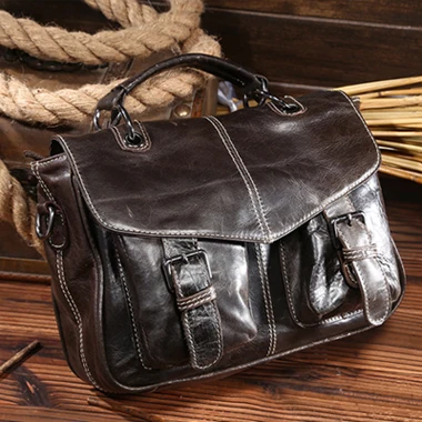 Norbinus Brand Designer Women Bag Vintage Female Genuine Leather Handbags Real C - $92.48