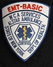 State of New York WCA Services Alstar Ambulance EMT-Basic Iron On Patch - $8.33