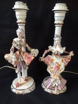 antique porcelain : pair of italian porcelain lampfoot . Marked Italy - £101.92 GBP