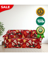 Anyhouz Sofa Cover Red Mix Christmas Print Design Stretchable Non Slipcover - $1,111.90 MXN+