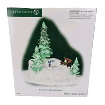 Department 56 56867 North Pole Animated Ice &amp; Snow Skating Pond Lights Retired - £19.61 GBP