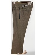 Express Editor Slacks Women’s 6R Dress Pants Brown Leather Buckle Deatil... - $38.28 CAD