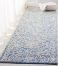 HORCHOW Ralph Lauren Etienne Trellis Woven Rug Blue Country French Deco Coastal - £234.13 GBP+