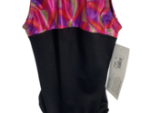 Eurotard Gymnastic Celebration Leotard Fuchsia/Black Size S Child (4-6) NEW - $14.24
