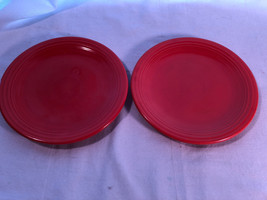 Two Original Red Fiesta 6.25 Inch Plates - £7.82 GBP