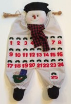 ADVENT calendar Felt snowman, Figurine CHRISTMAS DECORATION Hanging Larg... - £14.77 GBP