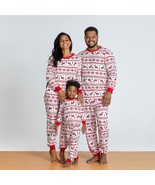 Reindeer pajamas kids mom dad family Xmas, matching Ugly Christmas pj mo... - £27.98 GBP
