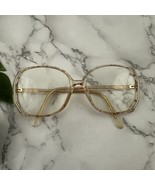 MK Collection Vintage 80s Eye Glasses Roth Gold Clear Frames Made in Italy - $45.05 CAD