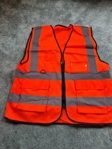 Medium Orange Hi-Vis Vest - £4.98 GBP