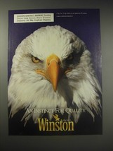 1990 Winston Cigarettes Ad - An instinct for Quality - £13.82 GBP