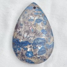 Multi Color Pendant Stone Rock Cut Polished Drilled Teardrop Shape Jasper - $10.00