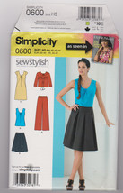 Pattern Simplicity 0600 Misses Size 6 8 10 12 14 Pants Skirt Jacket Dress, 2009 - £6.39 GBP