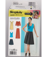 Pattern Simplicity 0600 Misses Size 6 8 10 12 14 Pants Skirt Jacket Dres... - £6.24 GBP