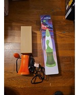 Vintage Magma Volcano Fusion Lamp Light Orange New NOS Retro 90s - $39.55