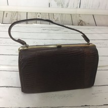Vintage 1950s/1960s Sterling USA Genuine Lizard Reptile Hand Bag - £29.38 GBP