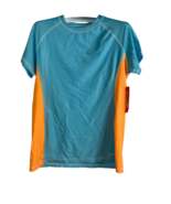 Oxide Women&#39;s Short Sleeve Rashguard Blue/Orange, Medium - $346.88 MXN