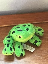 Adventure Planet Small Plush Green w Black Spots Leopard Frog Stuffed Animal –  - £7.54 GBP