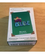 Vtg Hallmark Keepsake Miniature Ornaments “Believe” 2003 2 Ornaments - €5,89 EUR