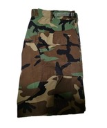 Woodland Camo Combat BDU Ripstop Pants Men&#39;s Large Short Green Cargo  Mi... - €22,73 EUR