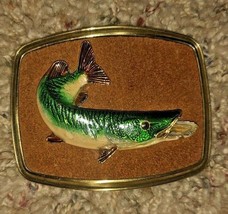 Rainbow Trout Fish Fishing Raintree Vintage Belt Buckle - £25.76 GBP
