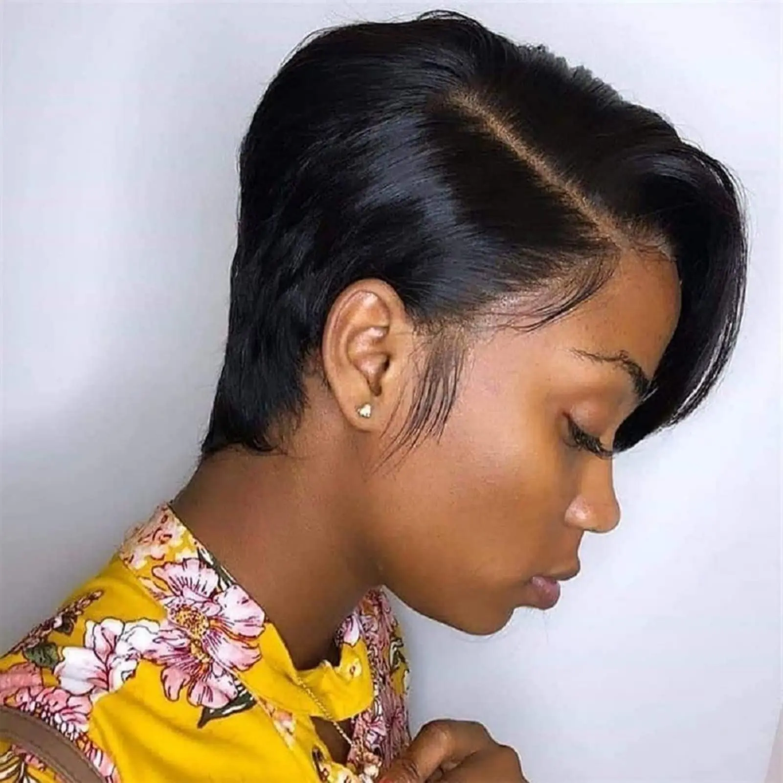 Pixie cut wig human hair wigs for black women cheap brazilian pixie cut wig bob lace thumb200