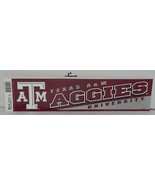 Wincraft Texa A &amp; M Aggies Bumper Sticker College Sports Football Baseball - $276.42 MXN