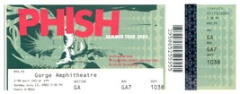 Phish Untorn Concierto Ticket Stub Julio 13 2003 Desfiladero Amph. Jorge , - £41.74 GBP